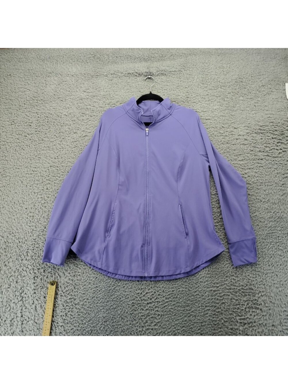 LIVI Jacket Womens 18/20 Purple Full Zip Lightweight Activewear Pockets